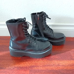 Jeffrey Campbell platform combat boots